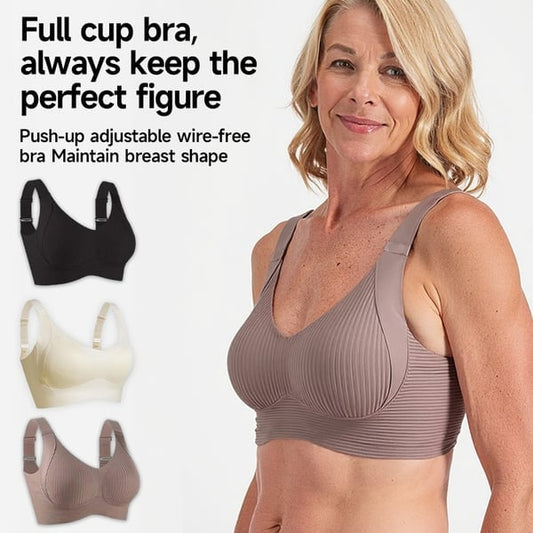 🎁Geribbelde push-up bh met verstelbare beugels voor dames