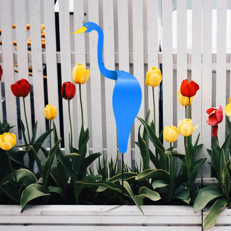 Decoratieve flamingo-windmolen – tropische feestwindgong voor uw tuin